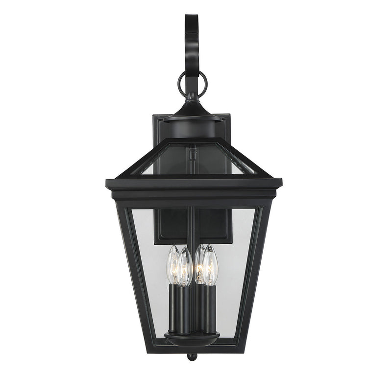 Savoy House - 5-142-BK - Four Light Outdoor Wall Lantern - Ellijay - Black