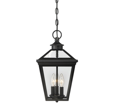 Savoy House - 5-146-BK - Three Light Hanging Lantern - Ellijay - Black