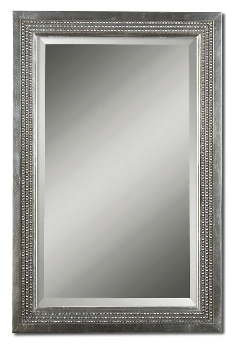 Uttermost - 14411 B - Mirror - Triple Bead - Silver Leaf w/Light Gray Glaze