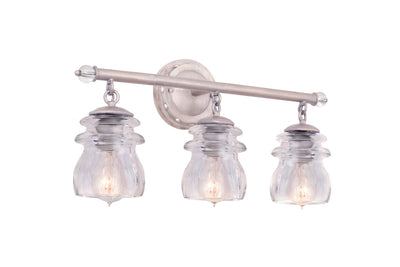 Kalco - 6313PS - Three Light Bath - Brierfield - Pearl Silver