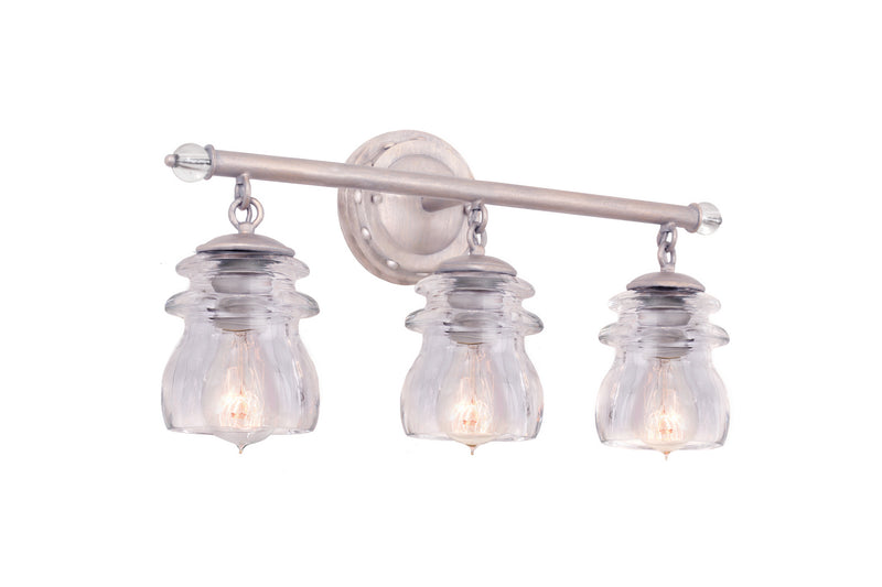Kalco - 6313PS - Three Light Bath - Brierfield - Pearl Silver