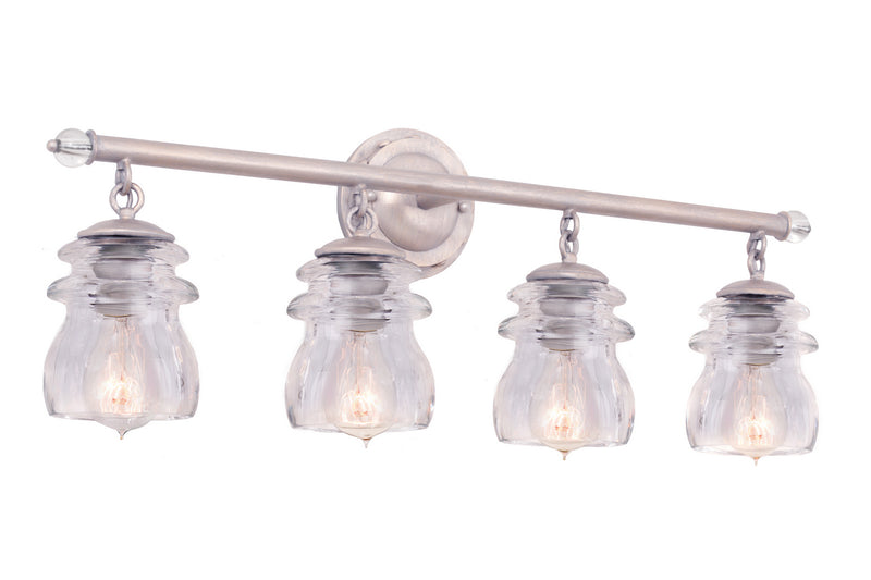 Kalco - 6314PS - Four Light Bath - Brierfield - Pearl Silver