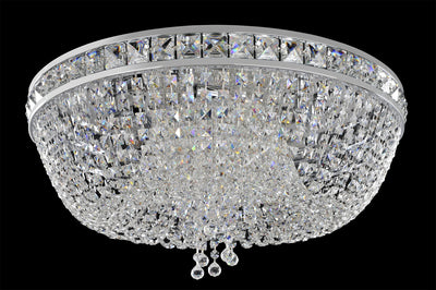 Allegri - 027341-010-FR001 - Six Light Flush Mount - Cascata - Chrome