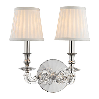 Hudson Valley - 1292-PN - Two Light Wall Sconce - Lapeer - Polished Nickel