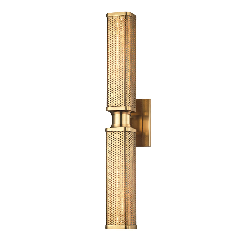 Hudson Valley - 7032-AGB - Two Light Wall Sconce - Gibbs - Aged Brass