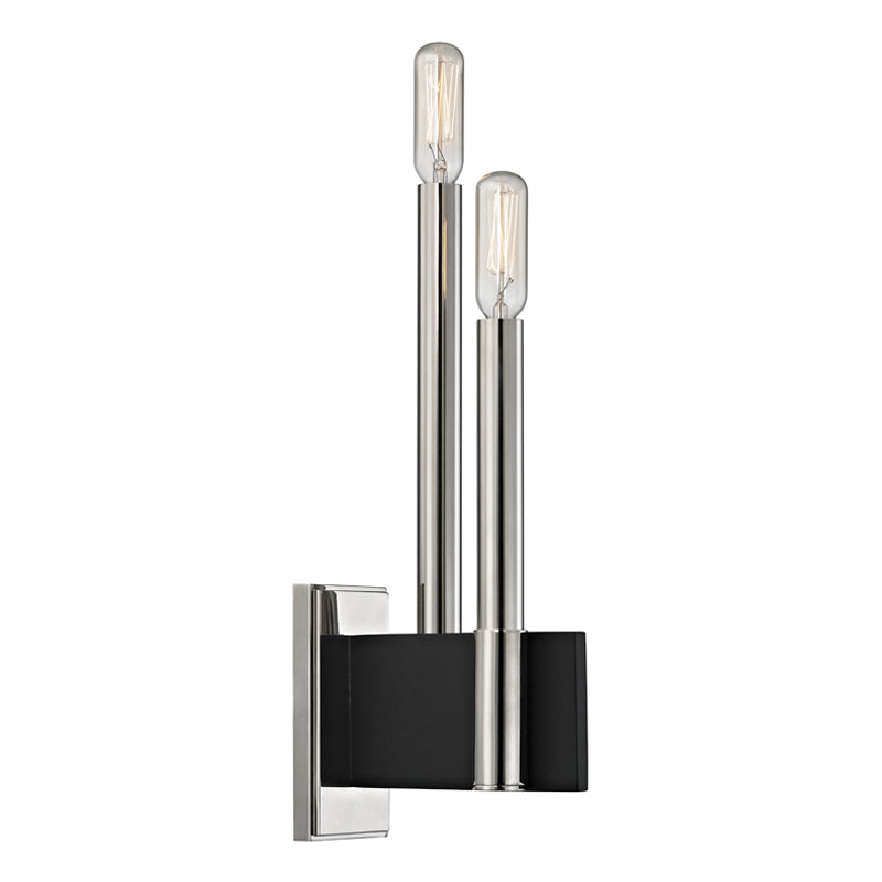 Hudson Valley - 8812-PN - Two Light Wall Sconce - Abrams - Polished Nickel