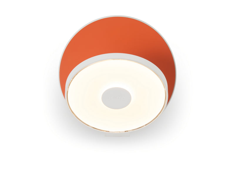 Koncept - GRW-S-MWT-MOR-PI - LED Wall Sconce - Gravy - Matte white body, matte orange face plates