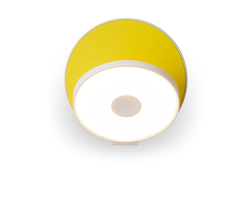 Koncept - GRW-S-MWT-MYW-HW - LED Wall Sconce - Gravy - Matte white body, matte yellow face plates