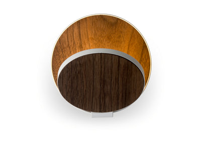 Koncept - GRW-S-MWT-OWT-HW - LED Wall Sconce - Gravy - Matte white body, oiled walnut face plates