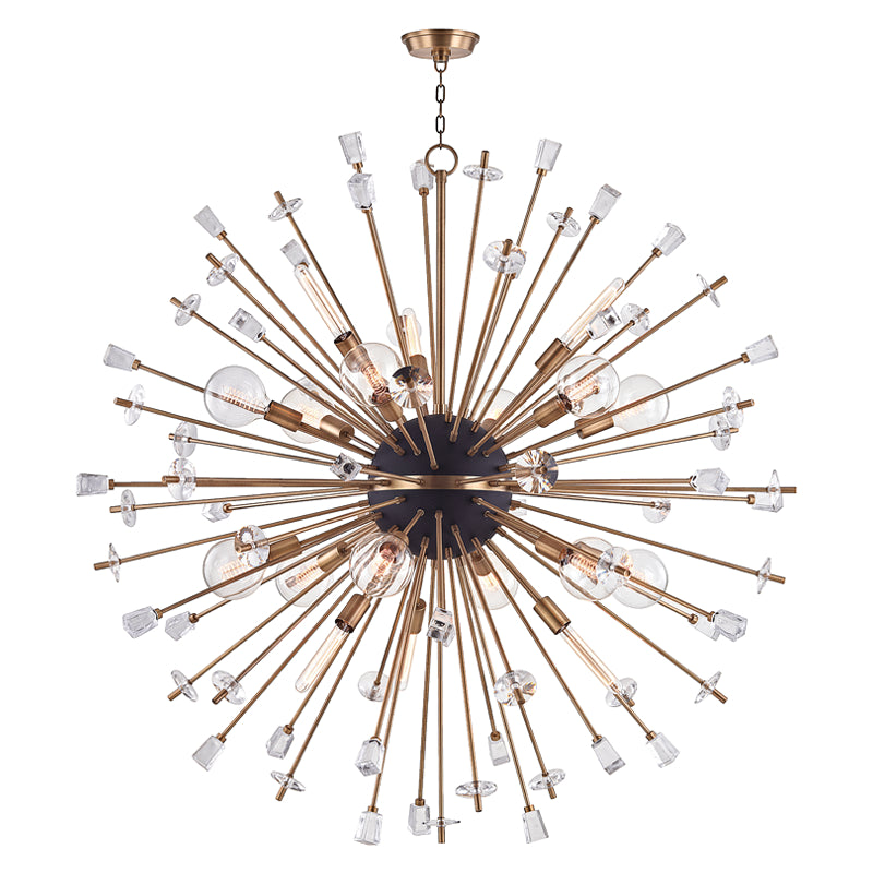 Hudson Valley - 5060-AGB - 18 Light Chandelier - Liberty - Aged Brass