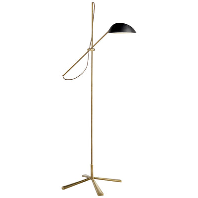 Visual Comfort Signature - ARN 1501HAB-BLK - One Light Floor Lamp - Graphic - Hand-Rubbed Antique Brass