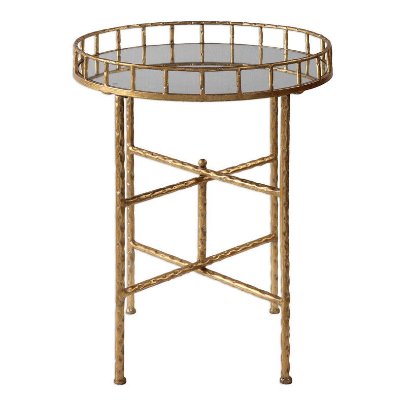 Uttermost - 24711 - Accent Table - Tilly - Bright Gold Leaf