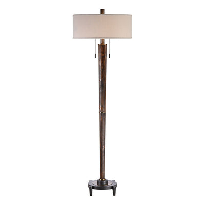 Uttermost - 28119-1 - Two Light Floor Lamp - Rhett - Antique Brass