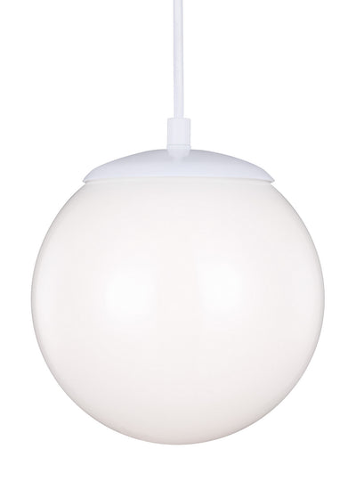 Visual Comfort Studio - 6018EN3-15 - One Light Pendant - Leo - Hanging Globe - White