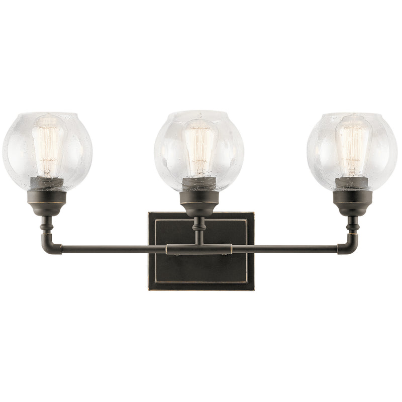 Kichler - 45592OZ - Three Light Bath - Niles - Olde Bronze