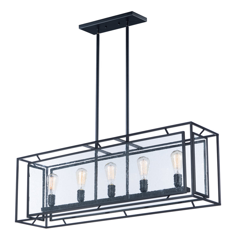 Maxim - 21677CDBK/BUI - Five Light Chandelier - Era - Black