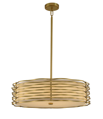 Kalco - 312752VBR - LED Pendant - Paloma - Vintage Brass