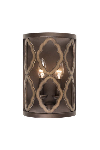 Kalco - 504821BS - Two Light Wall Sconce - Whittaker - Brownstone