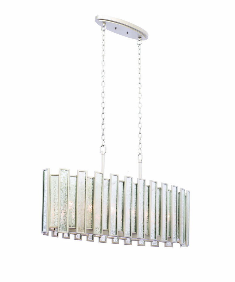 Kalco - 505061TS - Six Light Island Pendant - Palisade - Tarnished Silver
