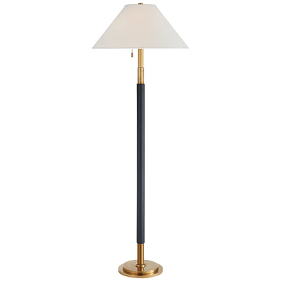 Ralph Lauren - RL 1491NB/NVY-P - Two Light Floor Lamp - Garner - Natural Brass and Navy Leather