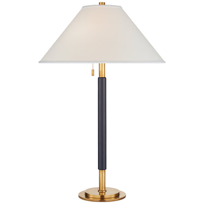 Ralph Lauren - RL 3491NB/NVY-P - Two Light Table Lamp - Garner - Natural Brass and Navy Leather