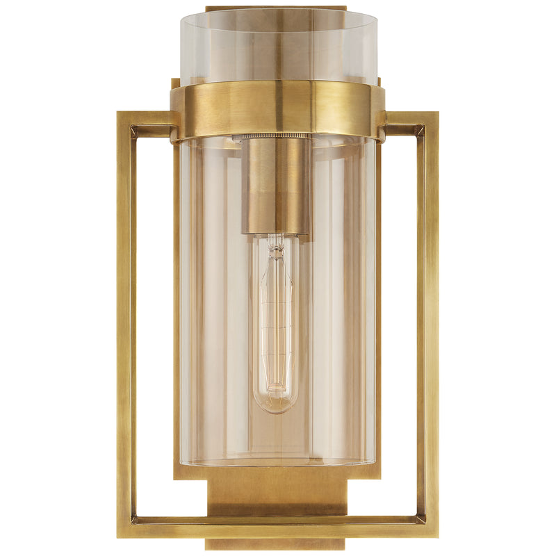 Visual Comfort Signature - S 2167HAB-CG - One Light Wall Sconce - Presidio - Hand-Rubbed Antique Brass