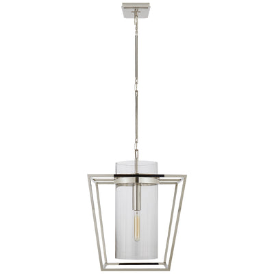 Visual Comfort Signature - S 5167PN-CG - One Light Lantern - Presidio - Polished Nickel