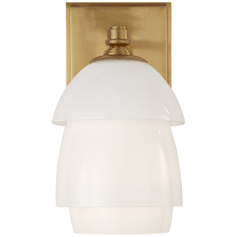 Visual Comfort Signature - TOB 2111HAB-WG - One Light Wall Sconce - Whitman - Hand-Rubbed Antique Brass