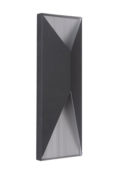 Craftmade - Z3412-TBBA-LED - LED Pocket Sconce - Peak - Matte Black / Brushed Aluminum