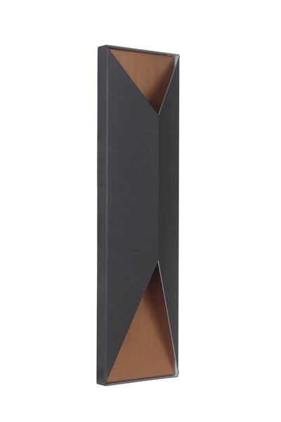 Craftmade - Z3422-TBSB-LED - LED Pocket Sconce - Peak - Matte Black / Satin Brass