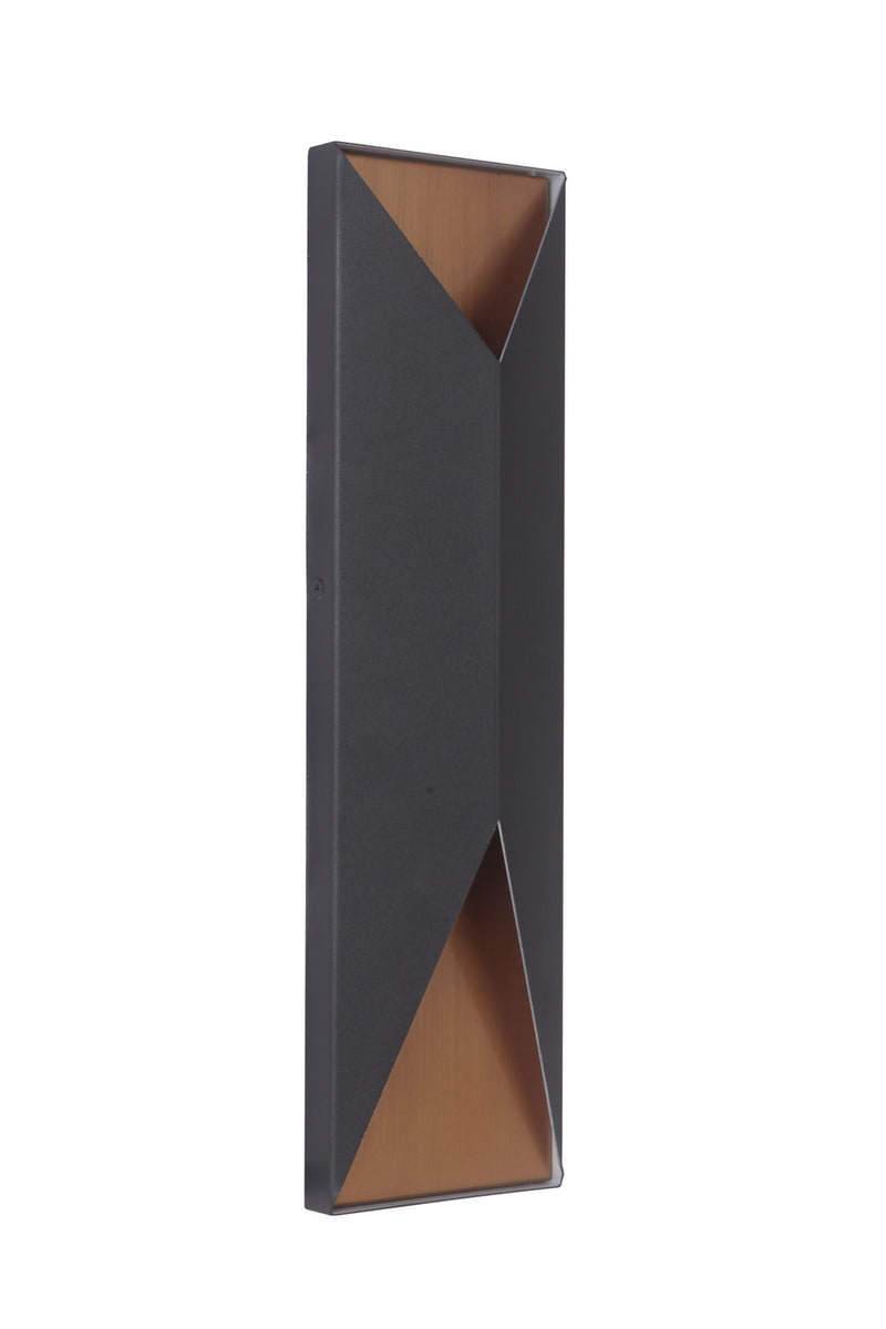 Craftmade - Z3422-TBSB-LED - LED Pocket Sconce - Peak - Matte Black / Satin Brass