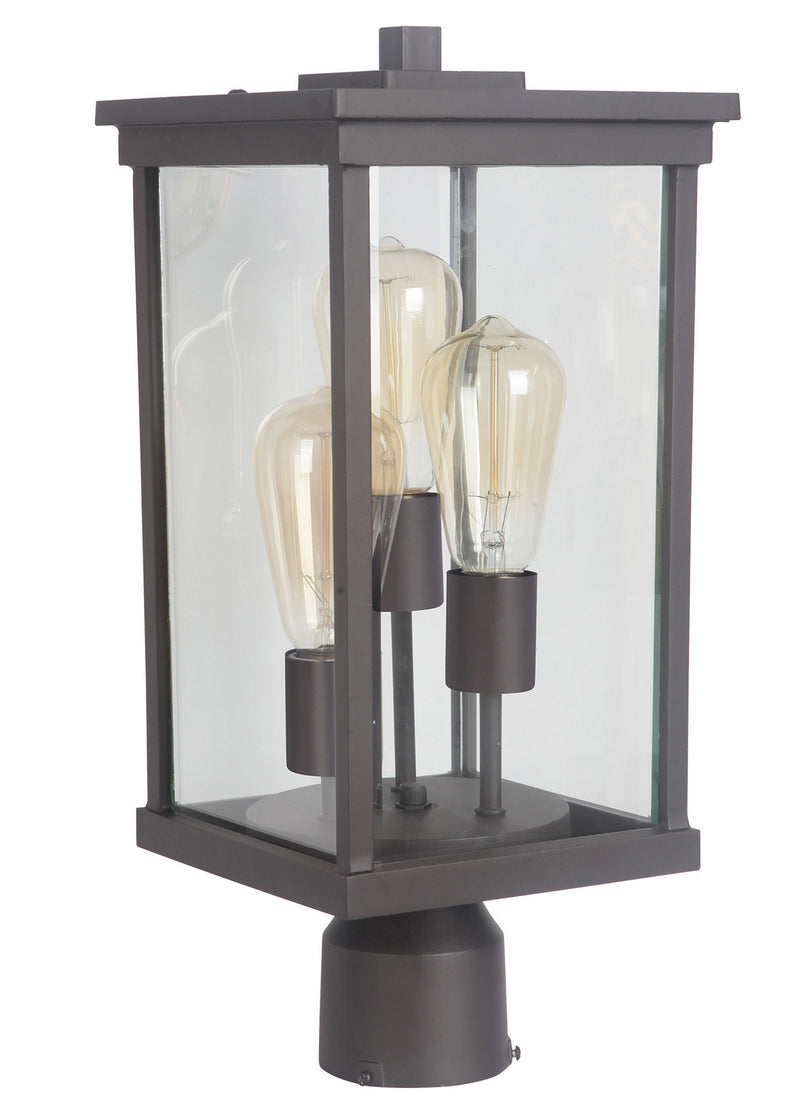 Craftmade - Z9725-OBO - Three Light Post Mount - Riviera - Oiled Bronze (Outdoor)