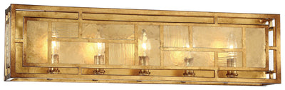 Metropolitan - N1475-293 - Five Light Bath - Edgemont Park - Pandora Gold Leaf