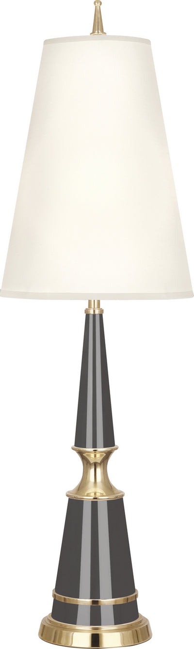 Robert Abbey - A901X - One Light Table Lamp - Jonathan Adler Versailles - Ash Lacquered Paint w/Modern Brass