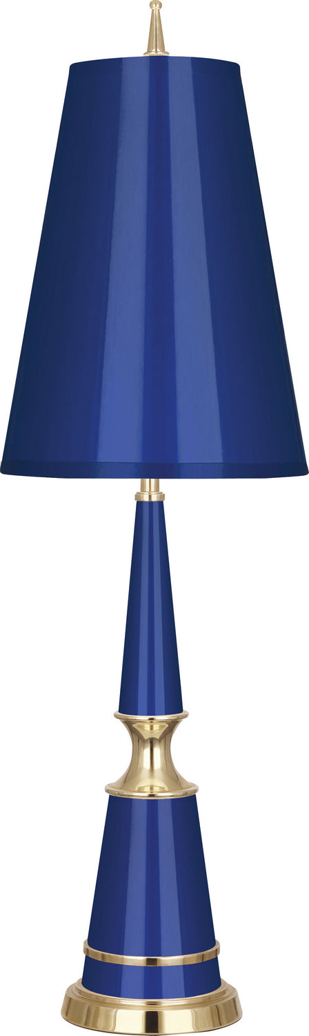 Robert Abbey - C901 - One Light Table Lamp - Jonathan Adler Versailles - Navy Lacquered Paint w/Modern Brass
