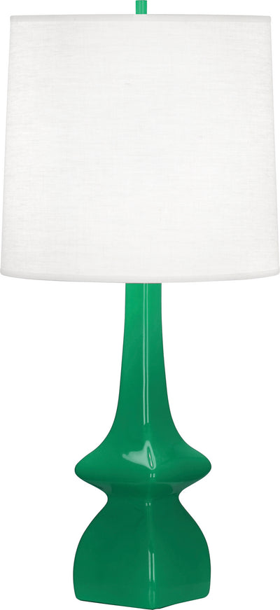 Robert Abbey - EG210 - One Light Table Lamp - Jasmine - EMERALD GREEN GLAZED