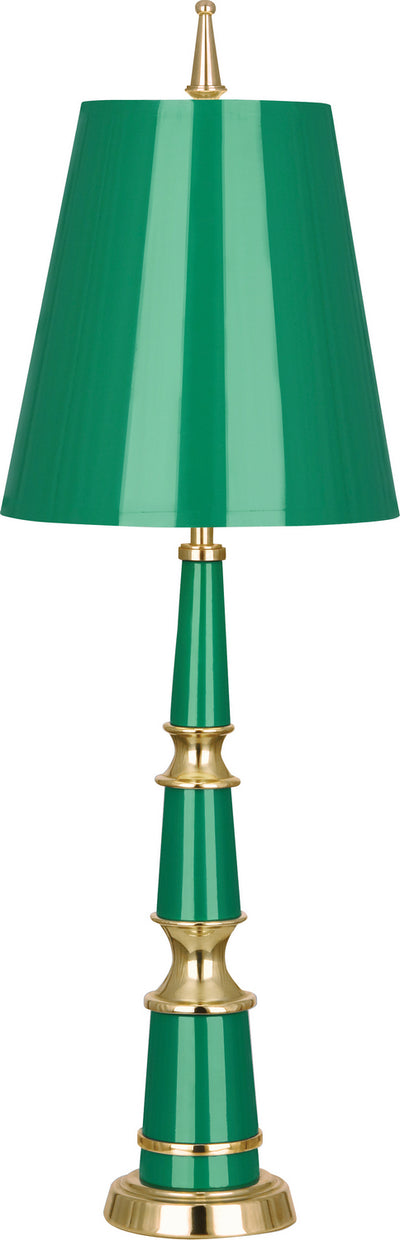 Robert Abbey - G900 - One Light Accent Lamp - Jonathan Adler Versailles - Emerald Lacquered Paint w/Modern Brass