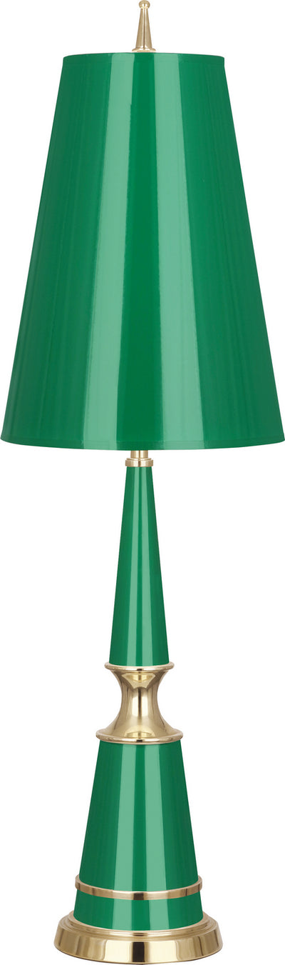 Robert Abbey - G901 - One Light Table Lamp - Jonathan Adler Versailles - Emerald Lacquered Paint w/Modern Brass