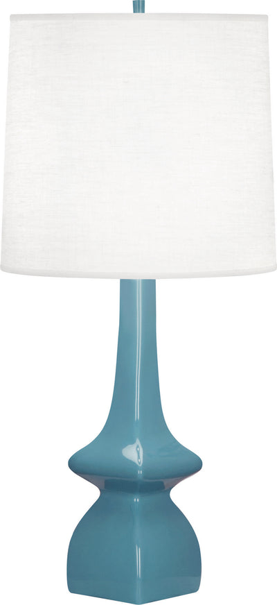 Robert Abbey - OB210 - One Light Table Lamp - Jasmine - STEEL BLUE GLAZED