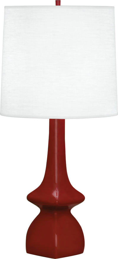 Robert Abbey - OX210 - One Light Table Lamp - Jasmine - OXBLOOD GLAZED