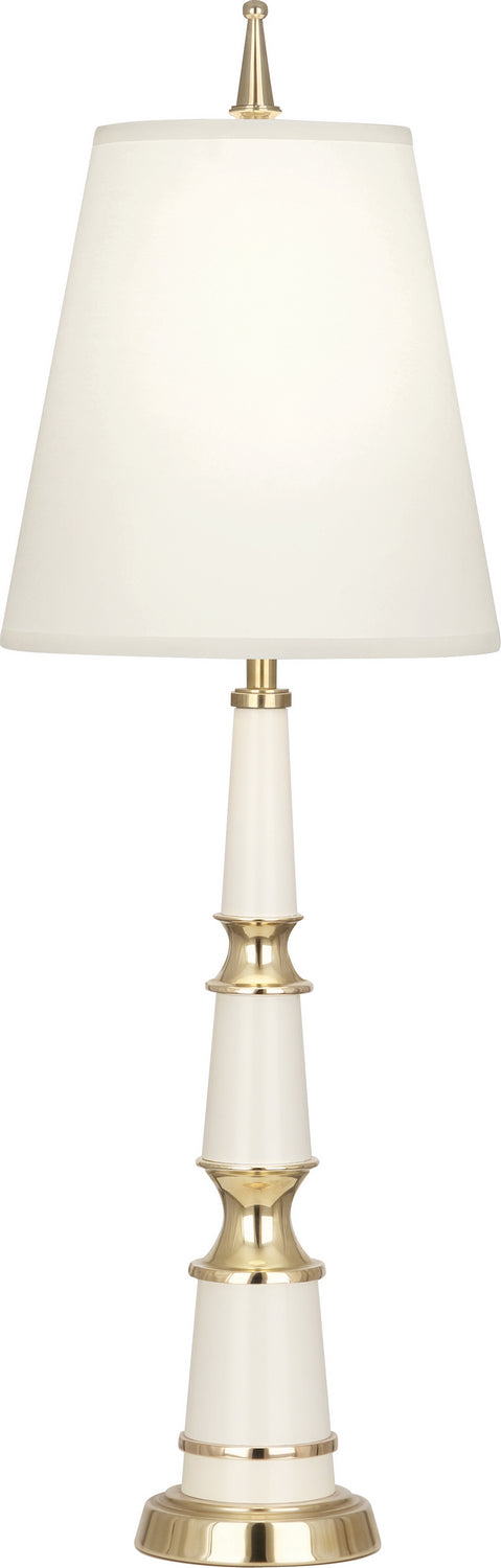 Robert Abbey - W900X - One Light Accent Lamp - Jonathan Adler Versailles - Lily Lacquered Paint w/Modern Brass