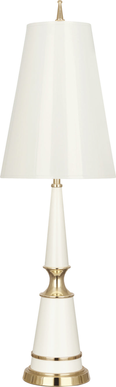 Robert Abbey - W901 - One Light Table Lamp - Jonathan Adler Versailles - Lily Lacquered Paint w/Modern Brass
