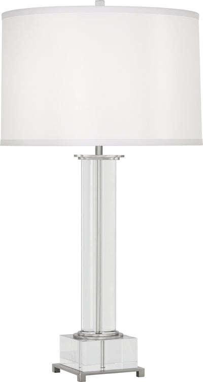 Robert Abbey - S359 - One Light Table Lamp - Williamsburg Finnie - Polished Nickel w/Clear Lead Crystal