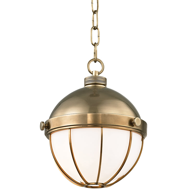 Hudson Valley - 2309-AGB - One Light Pendant - Sumner - Aged Brass