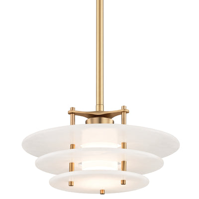 Hudson Valley - 9016-AGB - LED Pendant - Gatsby - Aged Brass