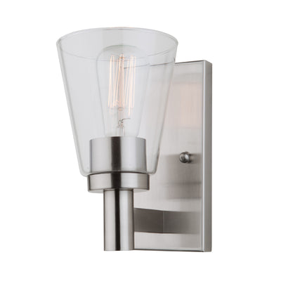 Artcraft - AC10767BN - One Light Wall Sconce - Clarence - Brushed Nickel