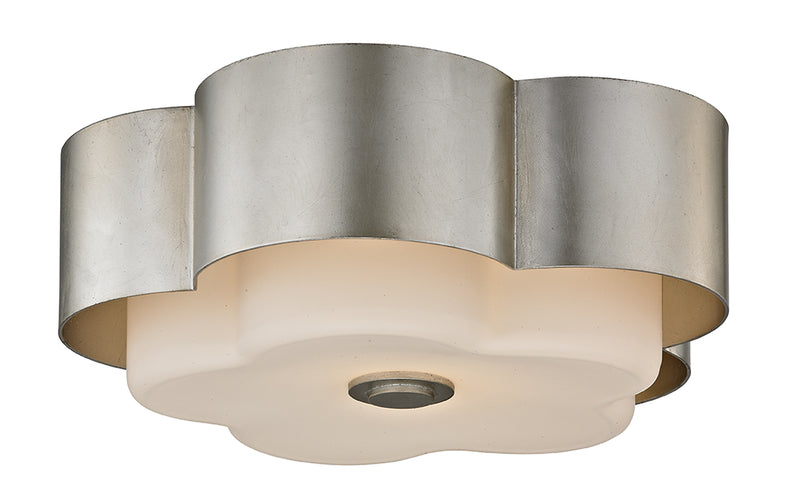 Troy Lighting - C5652-WSL - Two Light Flush Mount - Allure - Silver Leaf