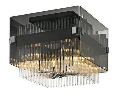 Troy Lighting - C5900-BRZ/PC - Four Light Semi-Flush Mount - Apollo - Dark Bronze Polished Chrome