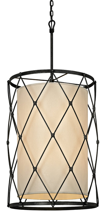 Troy Lighting - F5948 - Eight Light Pendant - Palisade - Aged Pewter