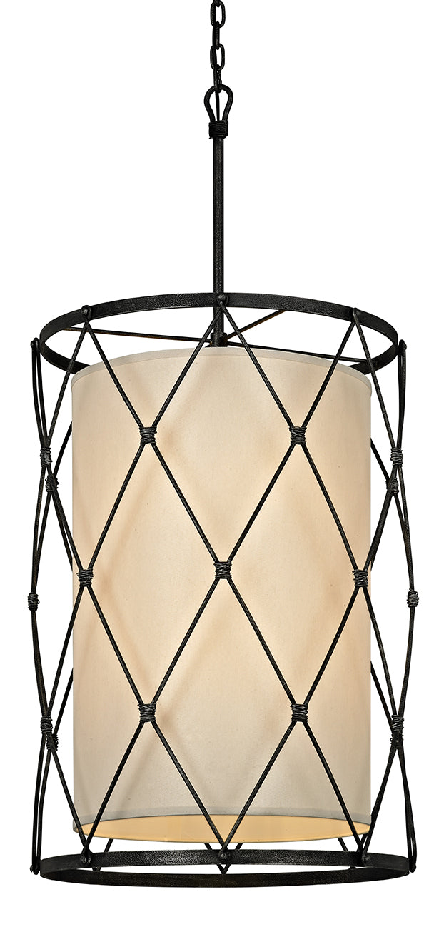 Troy Lighting - F5948 - Eight Light Pendant - Palisade - Aged Pewter